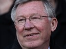 SPOKOJENOST. Alex Ferguson, trenr Manchesteru United, se raduje z postupu do semifinle Ligy mistr.