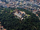 Hrad Špilberk v Brně z letadla Hrad Špilberk v Brně z letadla