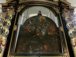 Nvrat oltnho obrazu Ukamenovn sv. tpna do litomick katedrly.