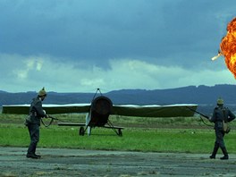 Ukzka bombovho toku z prvn svtov vlky.