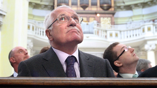 Prezident Václav Klaus na návtv v Jablonném v Podjetdí. (18. dubna 2011)