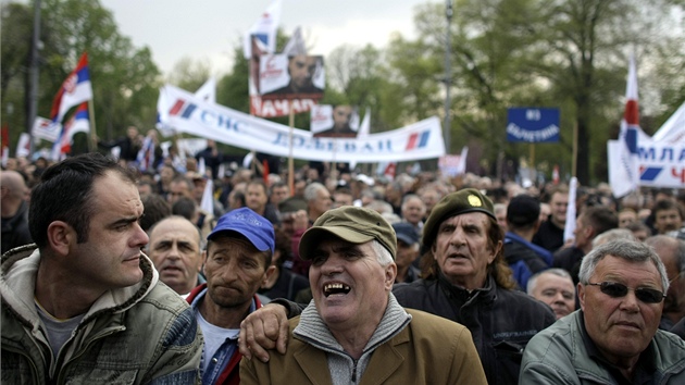 Protivládní demonstrace v Blehradu (16. dubna 2011)