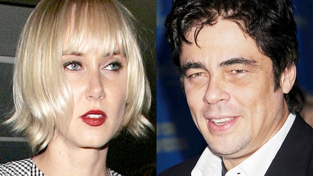 Kimberly Stewartová a Benicio Del Toro Kimberly Stewartová a Benicio Del Toro