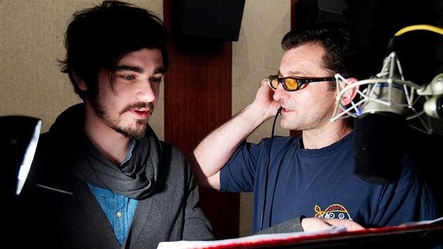 Ondřej Vetchý a Vojta Kotek pracují na dabingu k filmu Auta Ondřej Vetchý a Vojta Kotek pracují na dabingu k filmu Auta