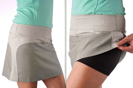 Outdoorov sukn Arc'teryx Skort ochrn ped UV zenm.