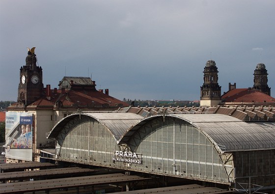 Hlavní nádraí v Praze. Ilustraní snímek