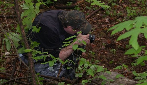 Zlíntí policisté nali nad malenovickým hradem ostatky lidského tla. (27. dubna 2011)