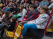 Projekci americkho animovanho filmu Vzhru do oblak sledovalo na fotbalovm stadionu v Teplicch skoro 2500 dt.