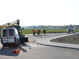 Nehoda u karlovarskho letit v Olovch Vratech.