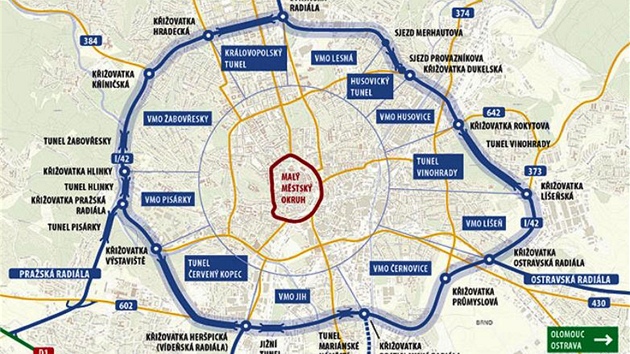 Na dostavbu Dobrovského tunel v Brn moná nebudou peníze a termín otevení se posune do roku 2014. Ilustraní foto