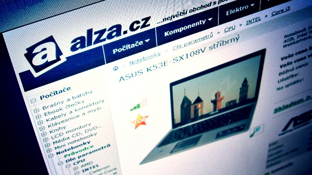 Internetový obchod s elektronikou Alza.cz (ilustraní snímek)