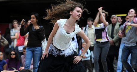 Z oslav Mezinárodního dne tance na piazzet Národnho divadla 