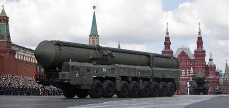 Ruské strategické síly bhem pehlídky v Moskv