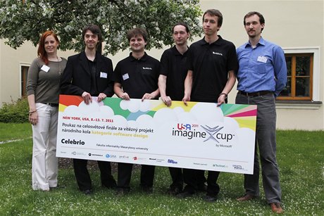 Vítzný tým eského finále Imagine Cup 2011 - Celebrio
