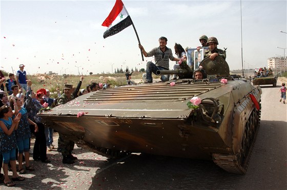 Na sto sedmdesát tank se pesunulo na sever Sýrie. Ilustraní foto