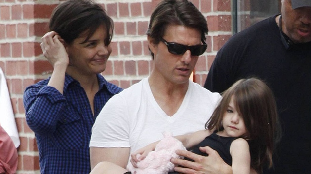 Tom Cruise a Katie Holmesov s dcerou Suri