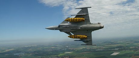 Letoun Jas-39 Gripen elitní tygí letky