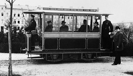 První elektrická tramvaj na svt - Berlín-Lichterfelde
