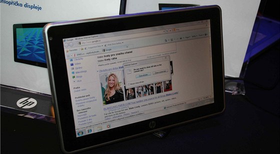 Tablet HP Slate 500 vyuívá operaní systém Windows 7 Professional s rozíením pro tablet