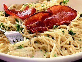 Spaghetti alla carbonara.