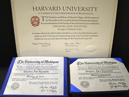 Unabomber vystudoval Harvard a doktort zskal na univerzit v Michiganu 