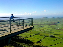 Ostrov Terceira. Polka pod horou Pico Alto