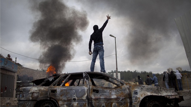 Palestinské demonstrace u píleitosti 63. výroí vzniku Izraele (14. kvtna 2011)