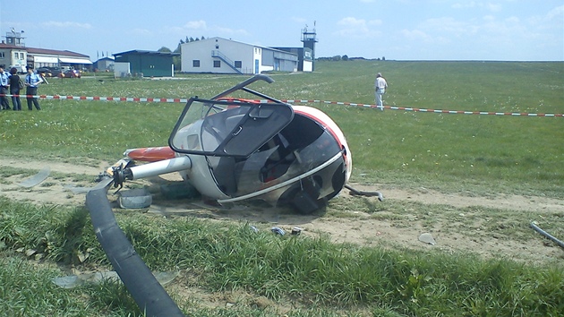 Nehoda malého vrtulníku ve Skuti u Chrudimi (11. kvtna 2010)