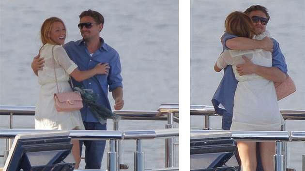 Leonardo DiCaprio a Blake Lively na jachtě Stevena Spielberga v Cannes Leonardo DiCaprio a Blake Lively na jachtě Stevena Spielberga v Cannes