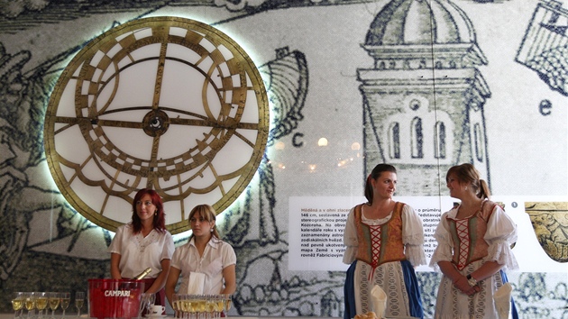 Slavnostní zahájení výstavy o historii olomouckého orloje.