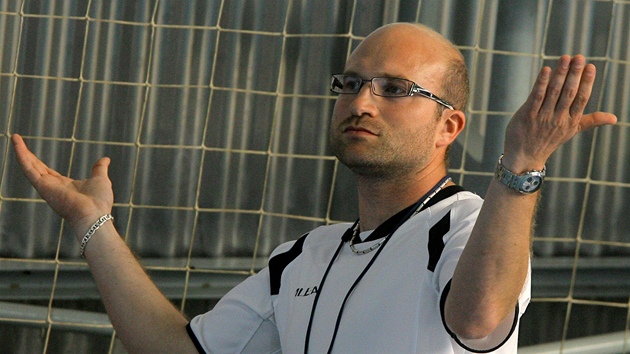 Jan Salač, trenér Písku. Jan Salač, trenér Písku.