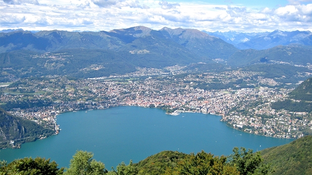 Pohled na Lugano