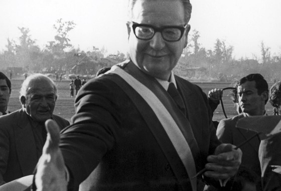 Chilský prezident Salvador Allende na snímku ze zaátku 70. let