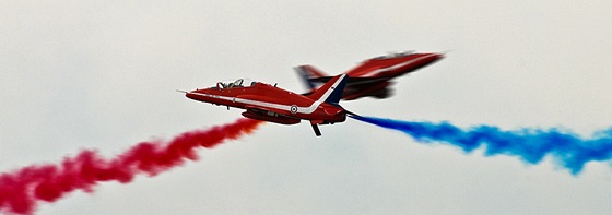 Britská vojenská akrobatická skupina The Red Arrows