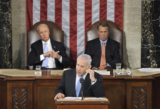 Benjamin Netanjahu v americkém Kongresu (24. kvtna 2011)