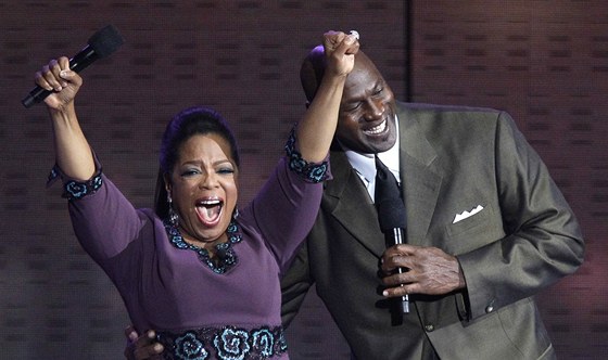 Michael Jordan se zúastnil rozlukové show moderátorky Oprah Winfreyové.