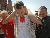 Pokus o demonstraci za prva gay v Moskv nevyel. Jakmile astnci zakieli njak heslo, policie je hned zatkla