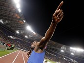 POD JSEM KRLEM. Usain Bolt na mtinku Diamantov ligy v m. 