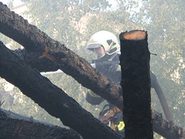 Por skladu svek a dekorativnch pedmt v Hruovanech u Brna.