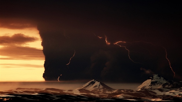 Krajina kolem vulkánu pipomíná Mordor (23. kvtna 2011)