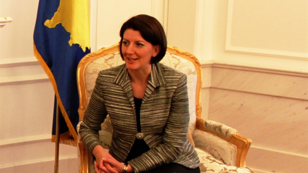 Kosovská prezidentka Atifete Jahjagová 