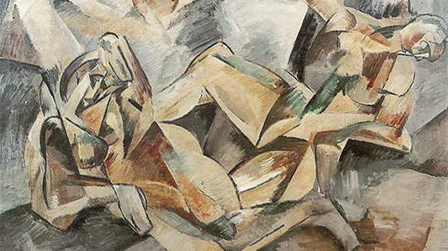 Jedním ze zabavených děl je kubistický obraz Emila Filly Dvě ženy (1913), Jedním ze zabavených děl je kubistický obraz Emila Filly Dvě ženy (1913),
