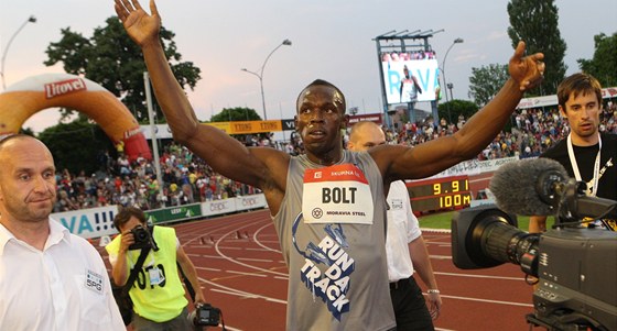 Usain Bolt záil i na loském roníku ostravské Zlaté tretry.