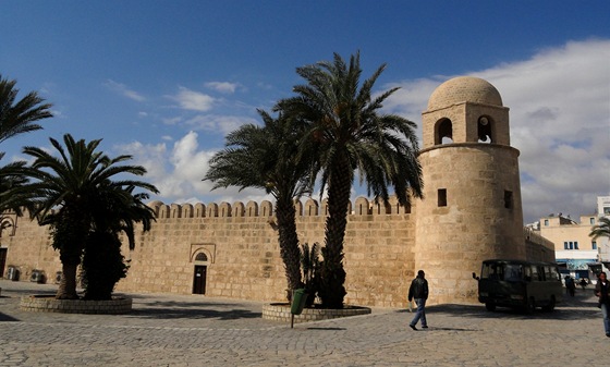 Sousse, arabská Medina s hradbami z 9. století