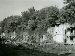 Prostjovské idovské ghetto po zbourání na zaátku 70. let minulého století....