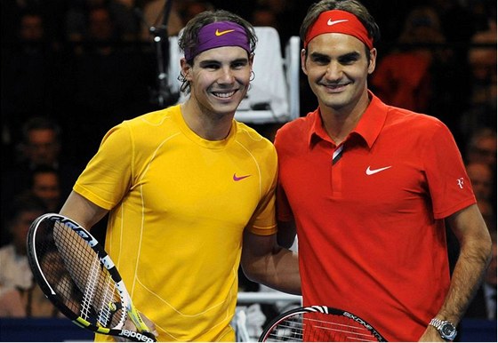 Rafael Nadal (vlevo), Roger Federer