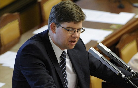 Ministr spravedlnosti Jií Pospíil ve Snmovn.