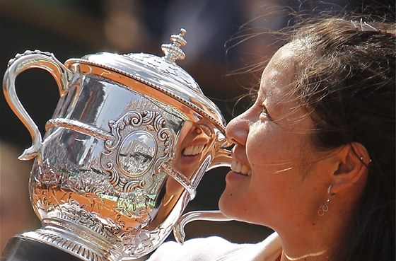 Po triumfu na Roland Garros tenistka Li Na ochotn pózovala fotografm.