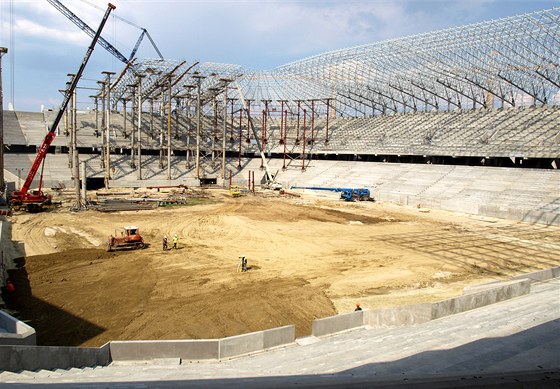 Nový stadion ve Lvov pojme pes ticet tisíc divák. Dokonen by ml být za pár msíc.