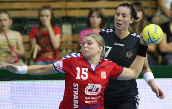 Martina Hrbková v utkání proti erné Hoe (ilustraní foto)